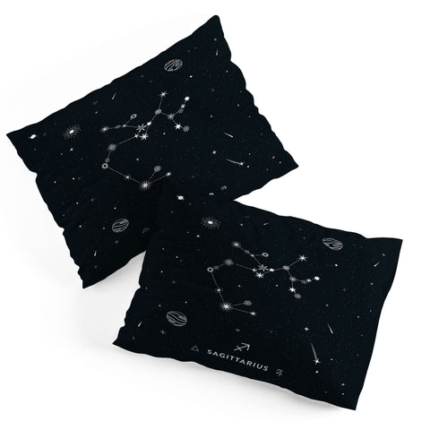 Cuss Yeah Designs Sagittarius Star Constellation Pillow Shams
