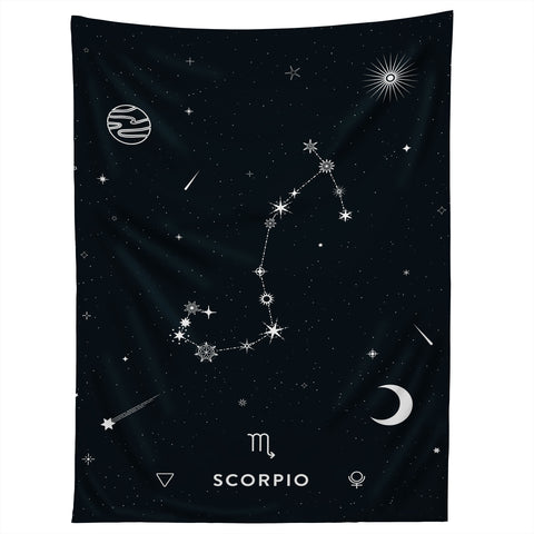 Cuss Yeah Designs Scorpio Star Constellation Tapestry