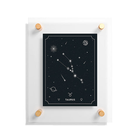 Cuss Yeah Designs Taurus Star Constellation Floating Acrylic Print