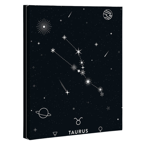 Cuss Yeah Designs Taurus Star Constellation Art Canvas