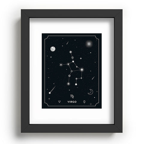 Cuss Yeah Designs Virgo Star Constellation Recessed Framing Rectangle