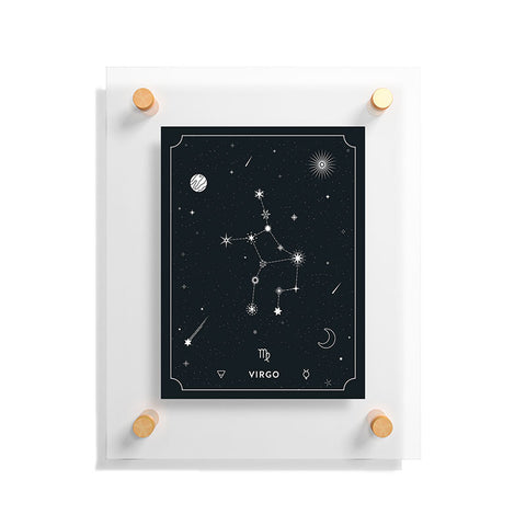 Cuss Yeah Designs Virgo Star Constellation Floating Acrylic Print