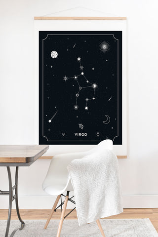 Cuss Yeah Designs Virgo Star Constellation Art Print And Hanger