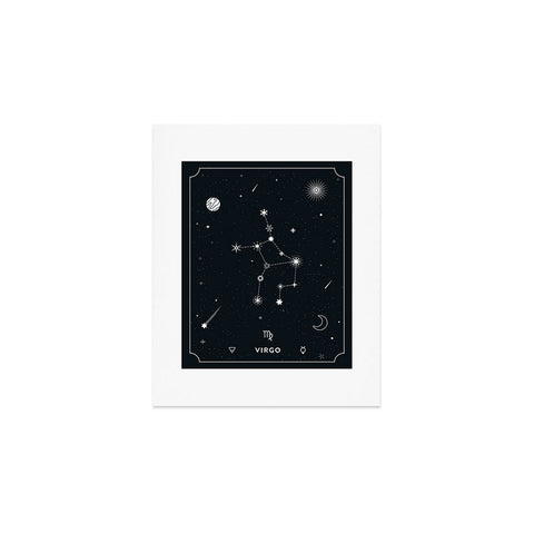 Cuss Yeah Designs Virgo Star Constellation Art Print