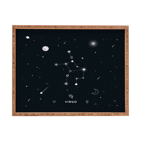 Cuss Yeah Designs Virgo Star Constellation Rectangular Tray