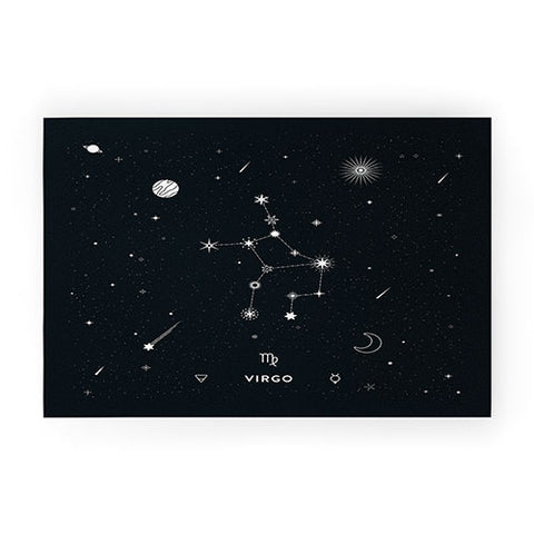 Cuss Yeah Designs Virgo Star Constellation Welcome Mat