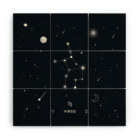 Cuss Yeah Designs Virgo Star Constellation Wood Wall Mural
