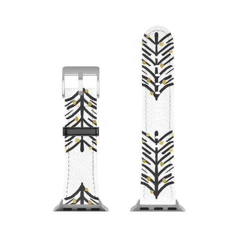Cynthia Haller Black and gold spiky tree Apple Watch Band