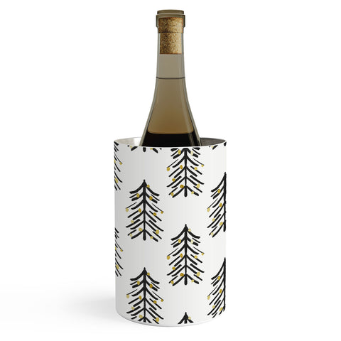Cynthia Haller Black and gold spiky tree Wine Chiller