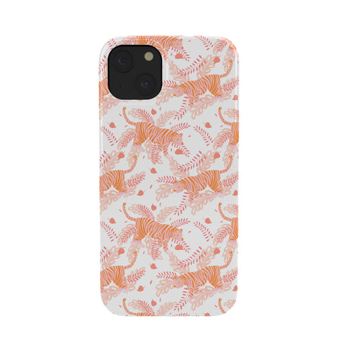 Cynthia Haller Orange and pink tiger Phone Case