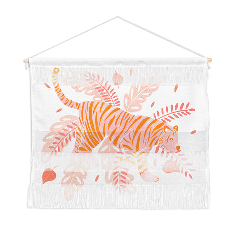 Cynthia Haller Orange and pink tiger Wall Hanging Landscape