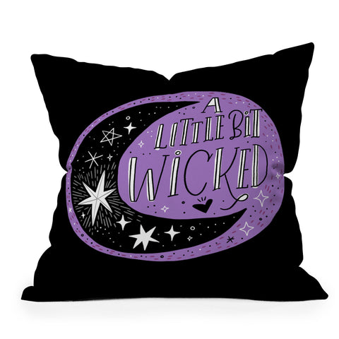 CynthiaF A Little Bit Wicked Throw Pillow