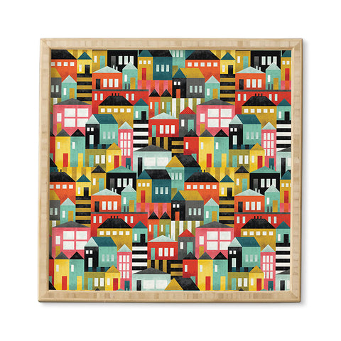 CynthiaF Bauhouses Framed Wall Art