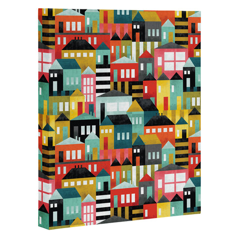 CynthiaF Bauhouses Art Canvas