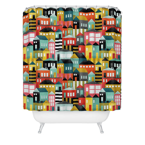 CynthiaF Bauhouses Shower Curtain