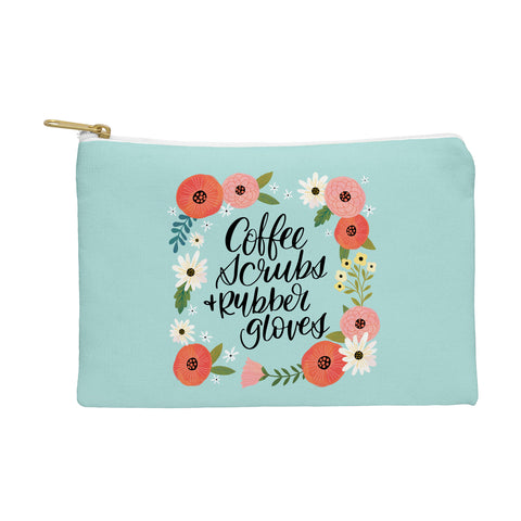 CynthiaF Coffee Scrubs and Rubber Gloves Pouch