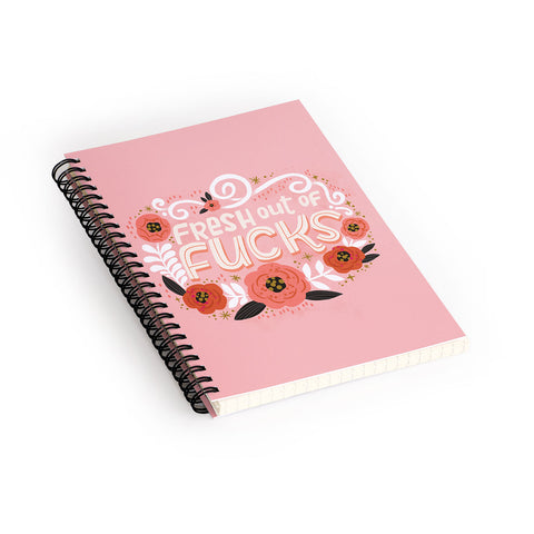 CynthiaF Fresh Out of Fucks Spiral Notebook