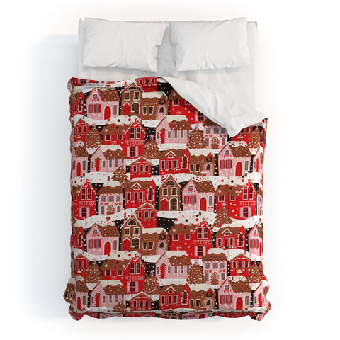 CynthiaF Gingerbread Village Comforter