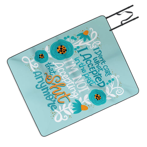 CynthiaF Not Accepting Shit Picnic Blanket