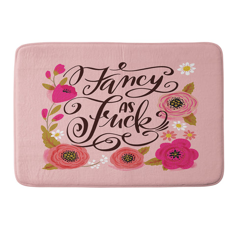 CynthiaF Pretty Sweary Fancy as Fuck Memory Foam Bath Mat