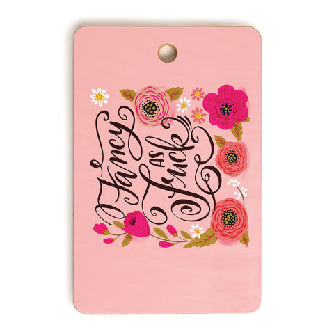 CynthiaF Pretty Sweary Fancy as Fuck Cutting Board Rectangle