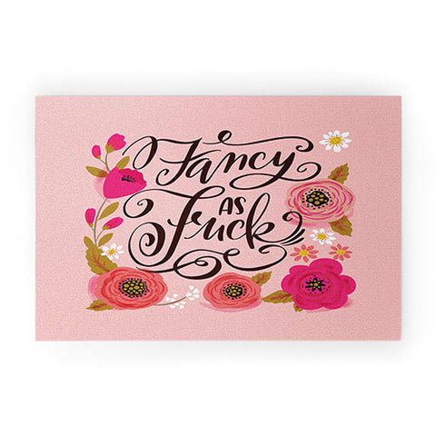 CynthiaF Pretty Sweary Fancy as Fuck Welcome Mat