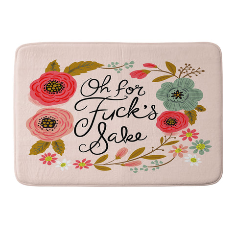 CynthiaF Pretty Sweary Oh FFS Memory Foam Bath Mat