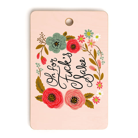 CynthiaF Pretty Sweary Oh FFS Cutting Board Rectangle