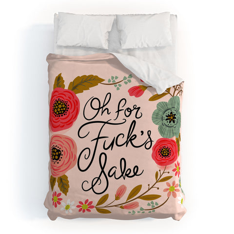 CynthiaF Pretty Sweary Oh FFS Duvet Cover