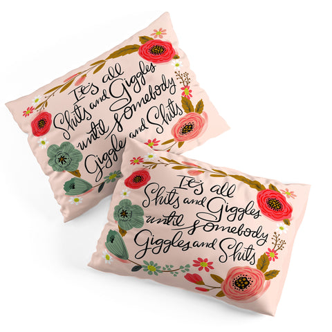 CynthiaF Pretty Sweary Shits n Giggles Pillow Shams