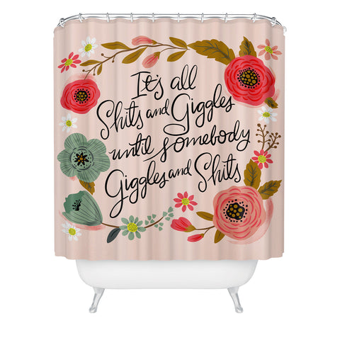 CynthiaF Pretty Sweary Shits n Giggles Shower Curtain