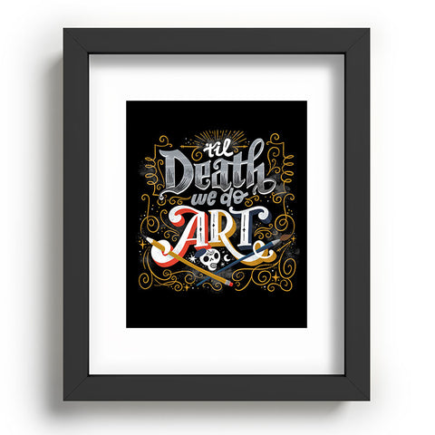 CynthiaF Til Death We Do Art Recessed Framing Rectangle