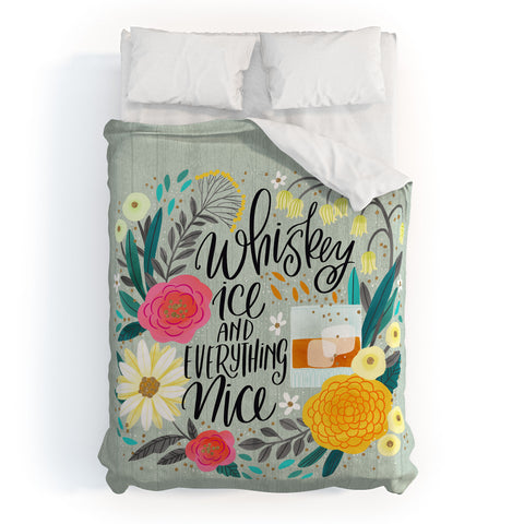 CynthiaF Whiskey Ice and Everything Nic Duvet Cover