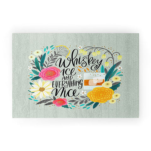 CynthiaF Whiskey Ice and Everything Nic Welcome Mat