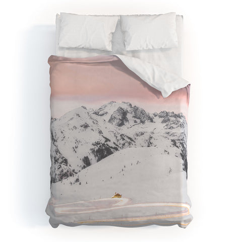 Dagmar Pels Winter landscape in Lapland Duvet Cover
