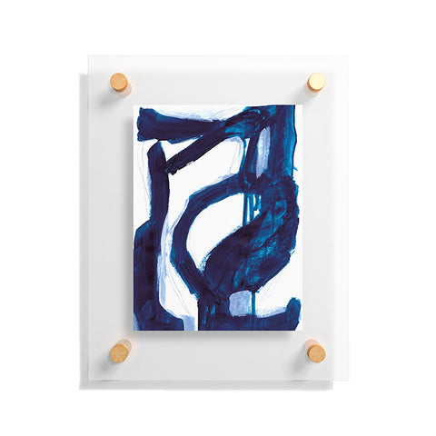 Dan Hobday Art Blue Abstract Floating Acrylic Print