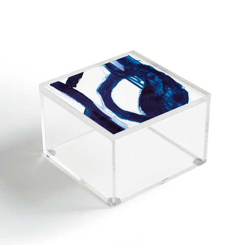 Dan Hobday Art Blue Abstract Acrylic Box