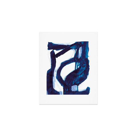 Dan Hobday Art Blue Abstract Art Print