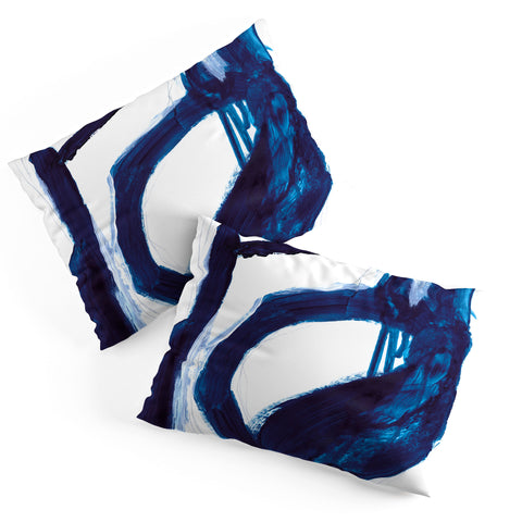 Dan Hobday Art Blue Abstract Pillow Shams