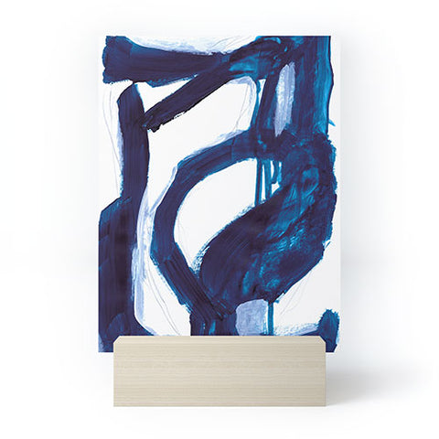 Dan Hobday Art Blue Abstract Mini Art Print