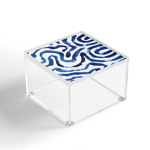 Dan Hobday Art Blue Minimal Acrylic Box