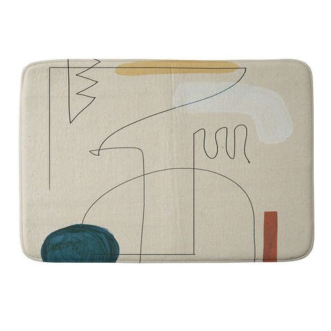 Dan Hobday Art Boho Desert Memory Foam Bath Mat