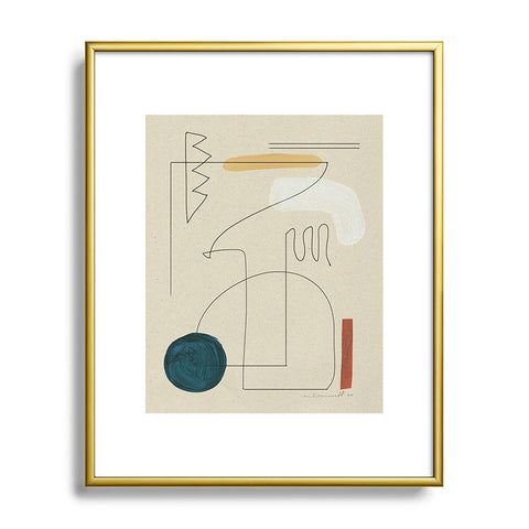 Dan Hobday Art Boho Desert Metal Framed Art Print