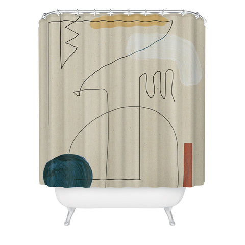 Dan Hobday Art Boho Desert Shower Curtain