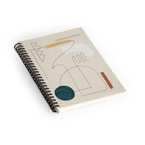 Dan Hobday Art Boho Desert Spiral Notebook