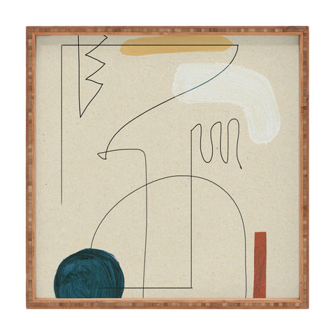 Dan Hobday Art Boho Desert Square Tray