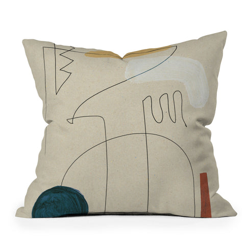 Dan Hobday Art Boho Desert Throw Pillow