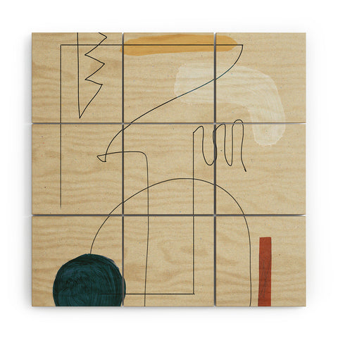 Dan Hobday Art Boho Desert Wood Wall Mural