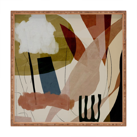 Dan Hobday Art Collage 1 Square Tray