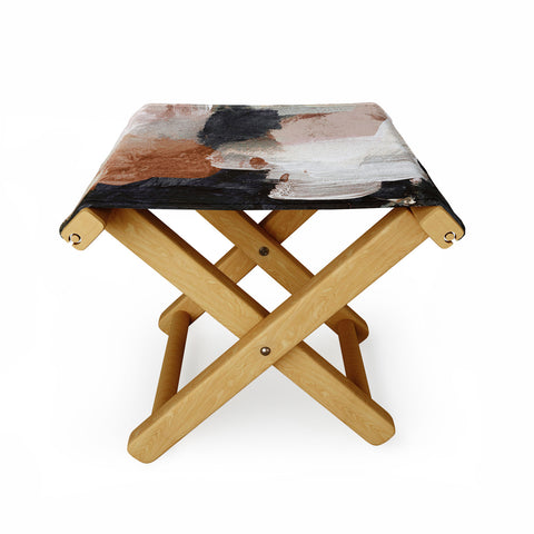 Dan Hobday Art Earthly Abstract Folding Stool